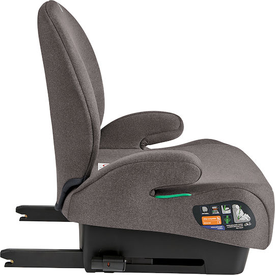 Kikka Boo i-Boost Детско Столче за Кола High-back Booster i-Размер с Isofix Кафяв