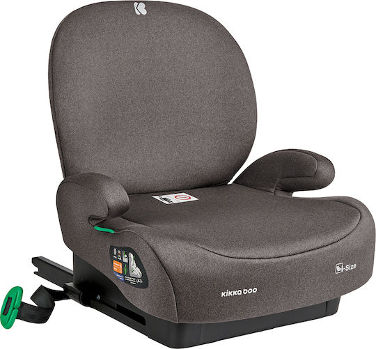 Kikka Boo i-Boost Детско Столче за Кола High-back Booster i-Размер с Isofix Кафяв