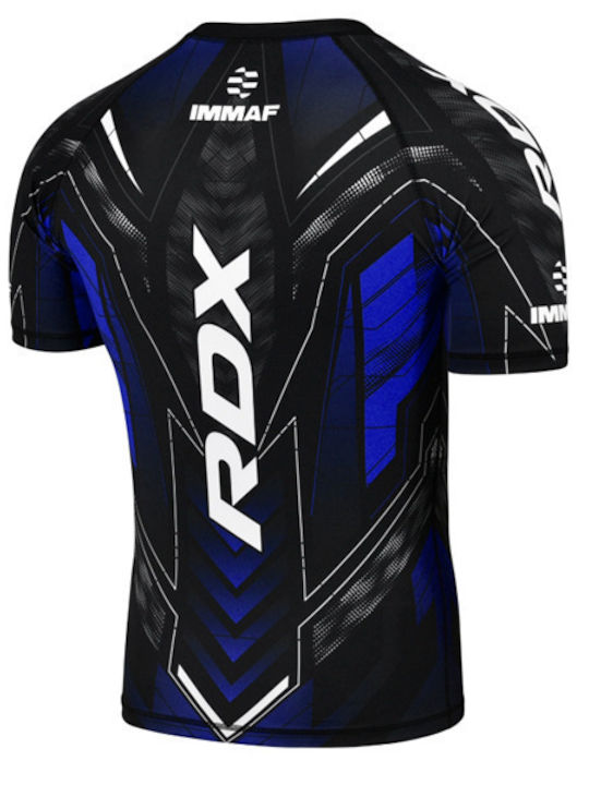 RDX Ανδρική Κοντομάνικη Μπλούζα RDX-IMF-CS-BL για MMA Μπλε