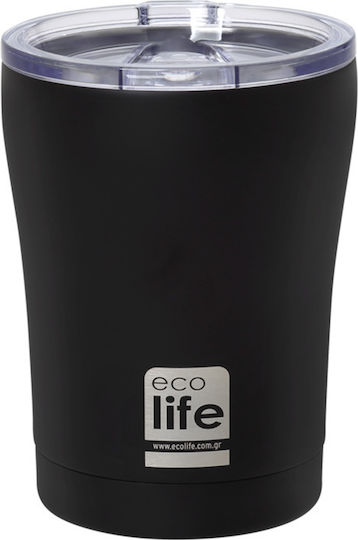 Ecolife Чаша Термос Неръждаема стомана Без BPA 300мл Black с Мундщук