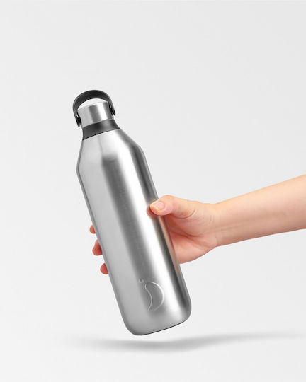 Chilly's Series 2 Bottle Thermos Stainless Steel BPA Free 1lt Stainless with Handle