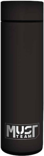 407515 Thermos Must 500ml Stainless Steel Temperature Indicator LED Rubber Texture Black
