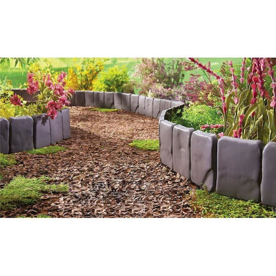 Set Imitatie Piatră din Plastic pentru Grădină 10 Bucăți 25x23 Cm Strend Pro
