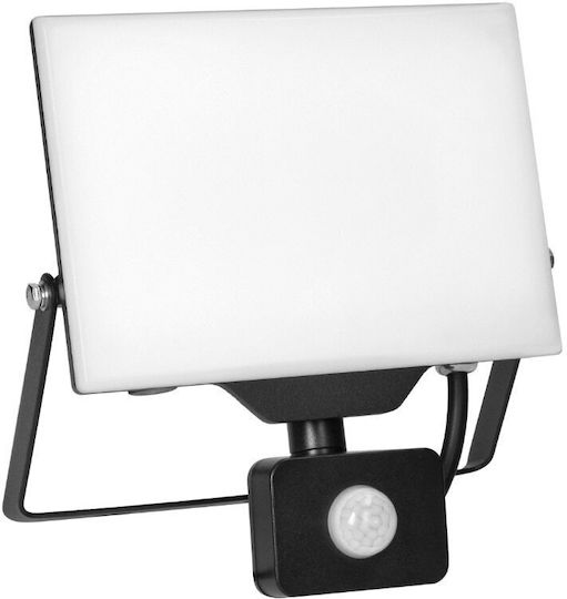 Adviti Porto S Led Projector Ad-nl-6465blr4 Motion Sensor Frameless 50w Smd Led 4000 Lm Ip65 4000k Aluminum Black