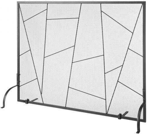 Vevor Ecran de protecție pentru șemineu din metal 90.6x72cm Gri