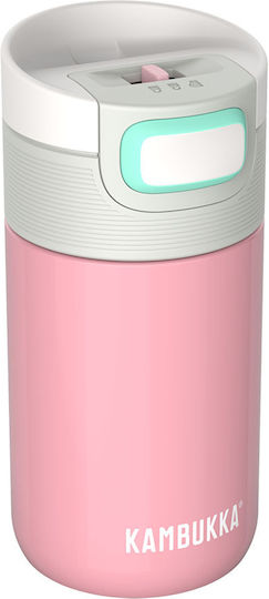 Kambukka Etna Ποτήρι Θερμός Ανοξείδωτο 300ml Baby Pink με Επιστόμιο