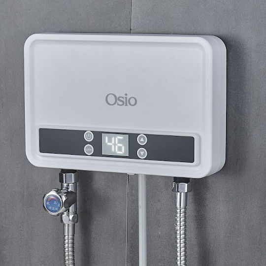 Osio Wall Mounted Electric Single-Phase Instant Water Heater for Bathroom 5.5kW