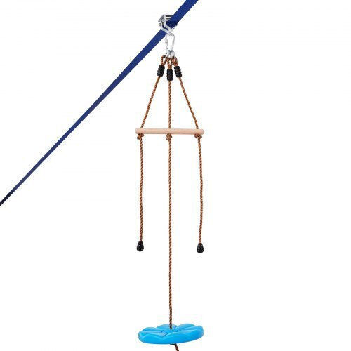 Vevor Zipline Set for Kids and Adults 52 Ft Up to 500 Lb Safety Harness Seat Handle Sshstj52ycnlkbc04v0