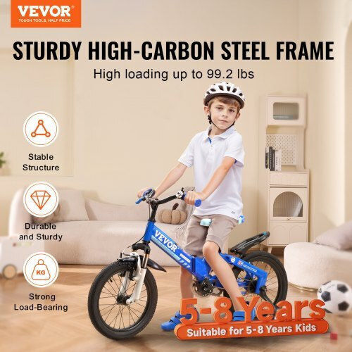 Vevor 16" Детски Велосипед Градски Син