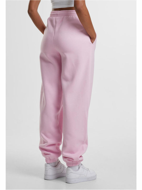 Damen Jogginghose mit Jogger Fleece Weiches Rosa