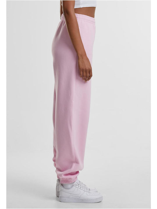 Damen Jogginghose mit Jogger Fleece Weiches Rosa