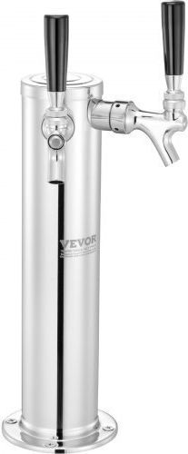 Vevor Kegerator Tower Set Dual Faucet Beer Stainless Steel Dispenser Regulator & Coupler S-system Ltjzsbdyqohqd3ppzv0