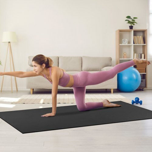 Vevor Στρώμα Γυμναστικής Pilates Μαύρο (243.84x182.88cm)