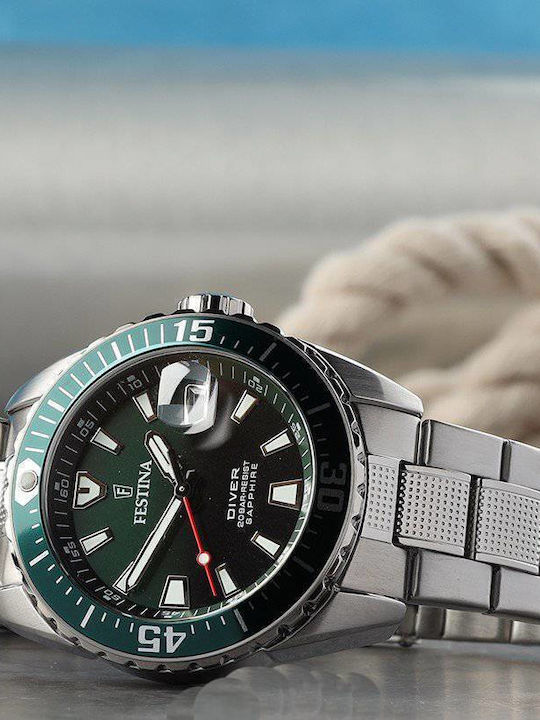Festina Damenuhr mit Metall-Armband Batterie