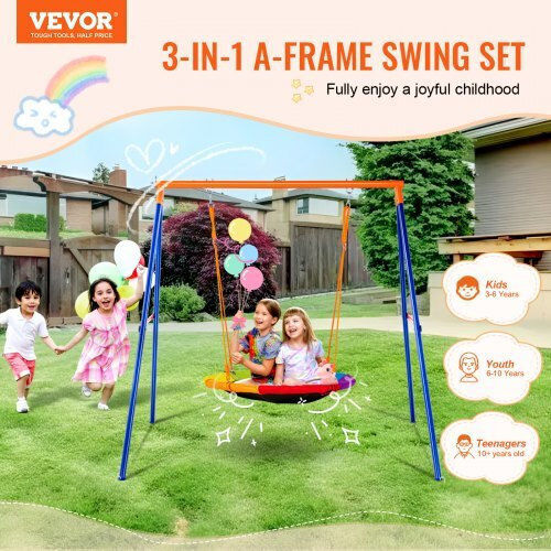 Vevor Metal Hanging Swing 101.6x101.6x101.6cm