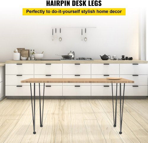 Set of 4 Black Table Legs Vevor 22" Weight 220lbs Carbon Steel Tzzt4pcs22yc3g001v0