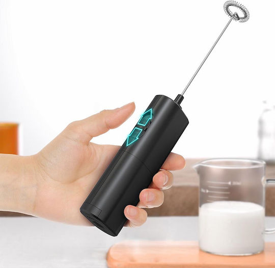 EDM Grupo Kaffeefrother Hand-Batterie Schwarz