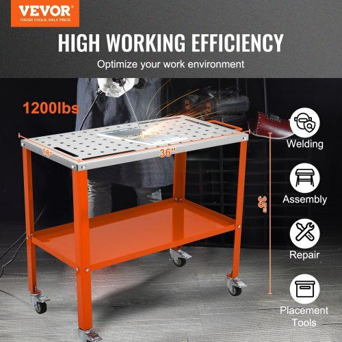Vevor Система за Транспортиране / Повдигане на Товари с Товароносимост до 544 kg в Оранжев Цвят