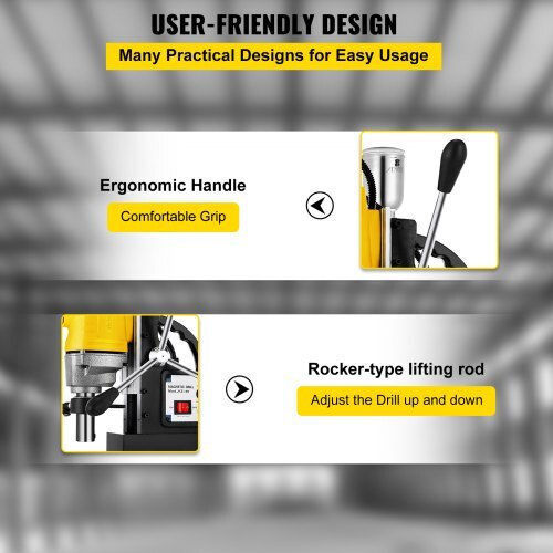 Vevor Magnetic Drill Press CLZTJJKX640MMKJMHV2 with Power 1.1kW