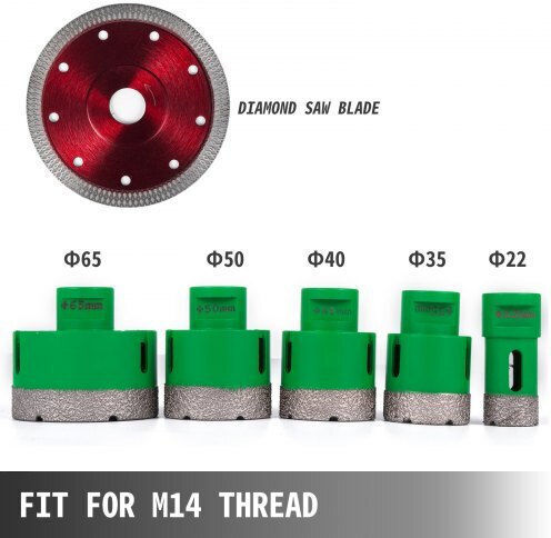 Vevor Hole Saw Kit for Tile 1400gr