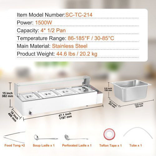 Vevor Βιομηχανικό Ηλεκτρικό Αερόθερμο 1.5kW