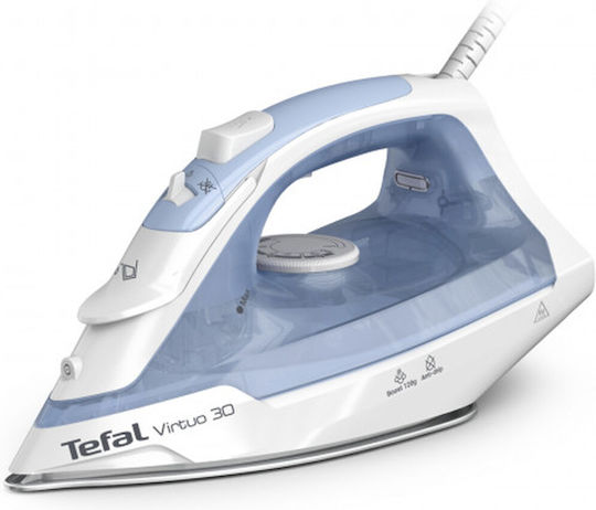 Tefal Virtuo Steam Iron 2000W with Ceramic Plate and Continuous Steam Supply 120g/min