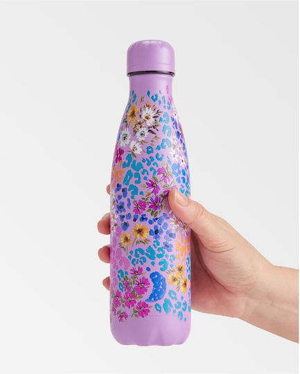 Chilly's Series Floral Thermos Bottle Stainless Steel BPA Free 500ml Leopard Blossom