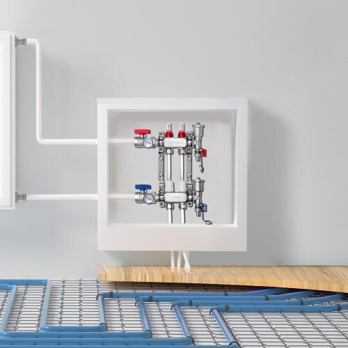 Vevor 2-Branch Floor Heating Manifold Set Pex Pipes 1/2" Drfsqbxg2hlg7e0t8v0
