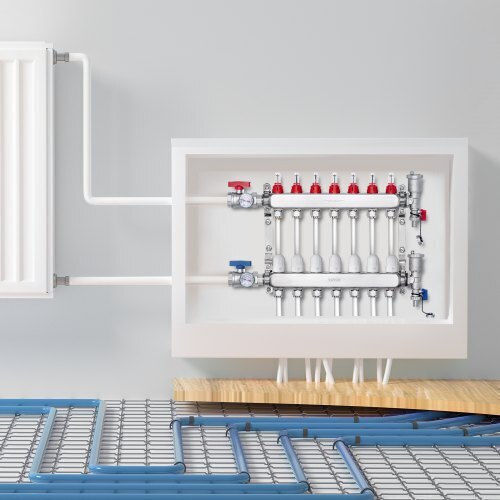 Vevor Floor Heating Manifold Set 7-Branch Pex Pipes 1/2" Drfsqbxg7hlg5odpqv0