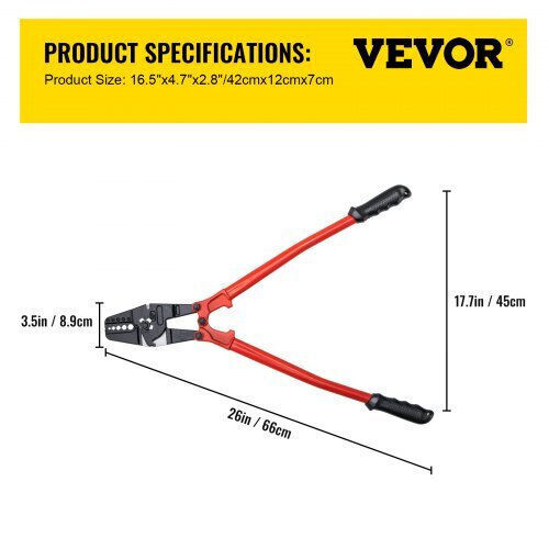 Vevor Ethernet Internet Cable Crimping Plier (Length 609.6mm)