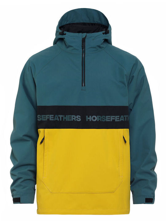 Horsefeathers OM322D Мъжко Яке за Ски и Сноуборд Тюркоазен