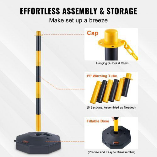 Vevor Traffic Cone Made of Plastic in Yellow Color