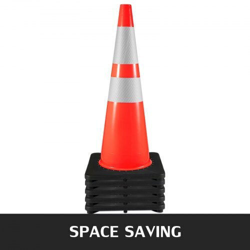 Vevor Traffic Cone Made of Plastic in Orange Colour 91x91cm