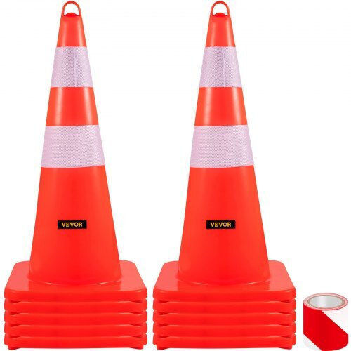 Vevor Conul De Circulație Din Plastic De Culoare Portocalie 10x10cm