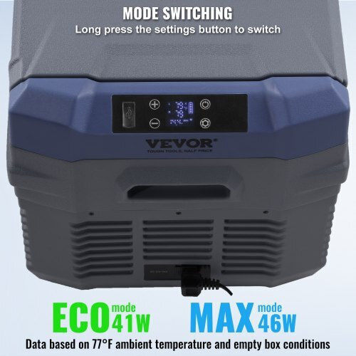 Vevor Преносим Хладилник 25л Капацитет 100-240V / 12V / 24V Сив