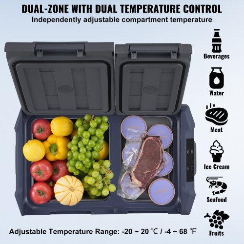 Vevor Portable Fridge 32L 12V / 24V Black