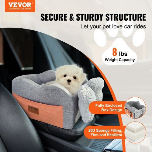 Vevor Waterproof Seat Car for Dog Copper