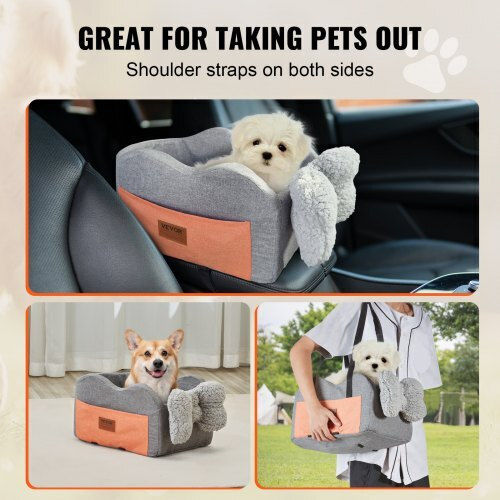Vevor Waterproof Seat Car for Dog Copper