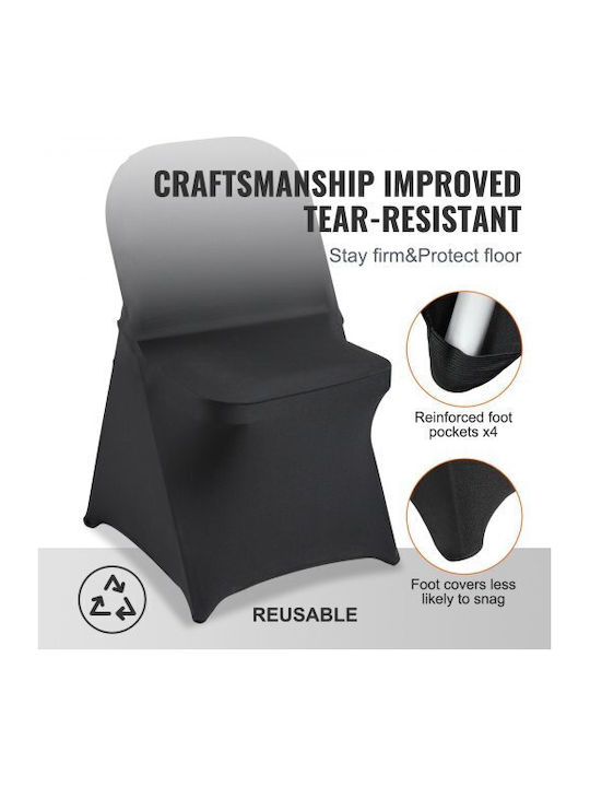 Vevor Elastische Abdeckung für Stuhl Black 100Stück YTHS100PCSDKFY5EXV0