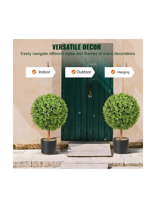 Изкуствено дърво за външно пространство Green 61см 2бр Vevor