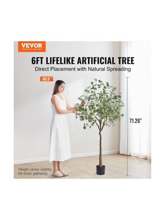 Künstlicher Baum für den Außenbereich Eukalyptus Grün 180cm Vevor