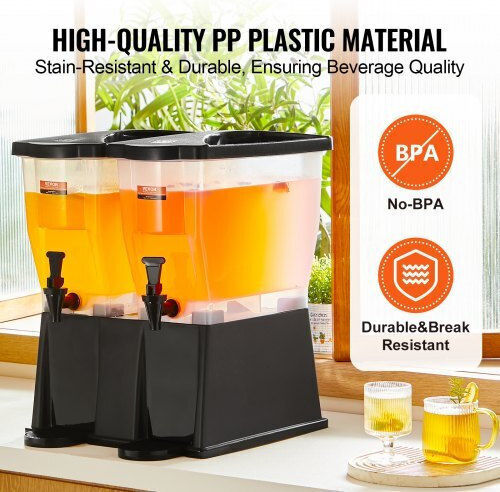 Vevor Beverage Dispenser 2x3 Gallons Party Plastic Juice Dispenser Base Faucet Ylfpqslfpqslws7mzv0