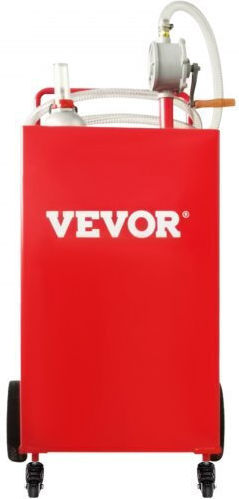 Vevor Δοχείο Καυσίμων Διπλής Θέσης Πλαστικό με Σωλήνα Επέκτασης Κόκκινο