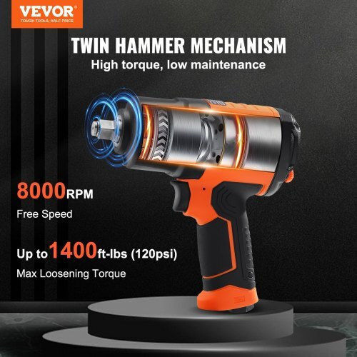 Vevor Air Impact Wrench 1/2" KQCJBS121350N5BWPV0