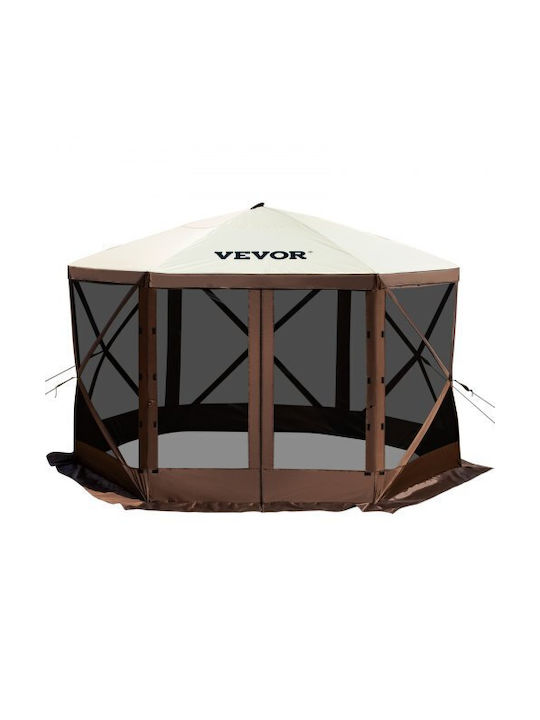 Foișor de Camping Vevor Pop-Up cu 6 Laturi 12' X 12' Parasolar Mzy612ft12ft604drv0