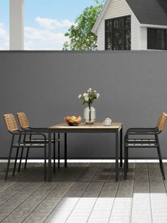 Vevor Faltbarer Seitenmarkise 71''x138'' Grau Ksscp180x350d1whjv0