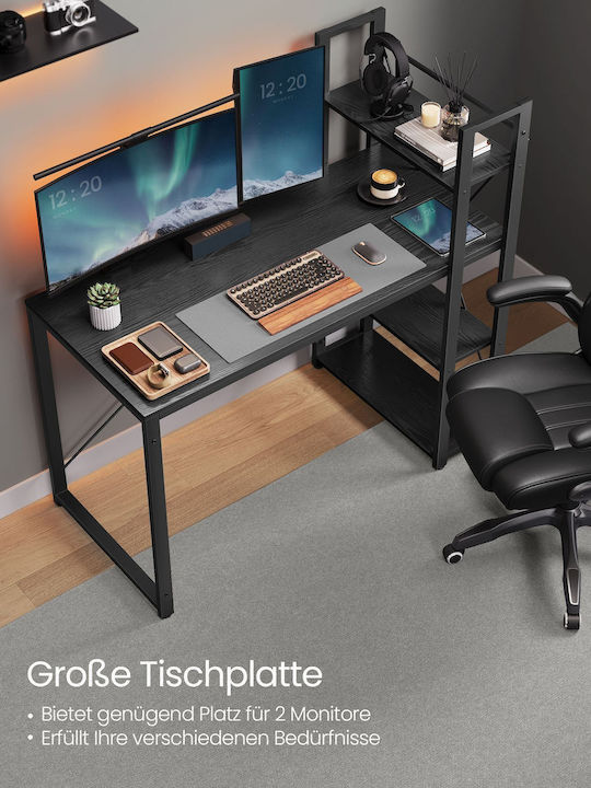 Γραφείο Vasagle Ράφια 120 Cm Ebony Black
