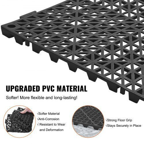 Vevor Πλακάκι για Δάπεδο Κήπου από PVC 30x30εκ. 50τμχ