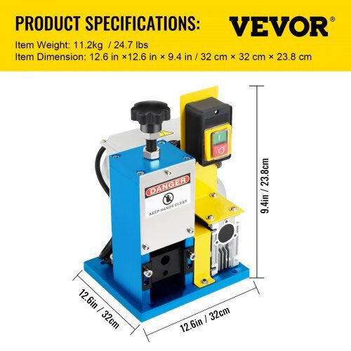 Vevor Decojitor Automat de Cabluri pentru Diametru Maxim 25mm Electric