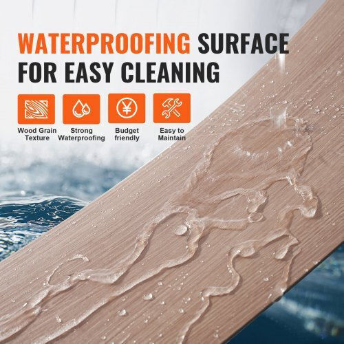 Vevor Set Plastic Floor Vinyl with 36 Tiles 2.5mm L91.44cmxW15.24cm
